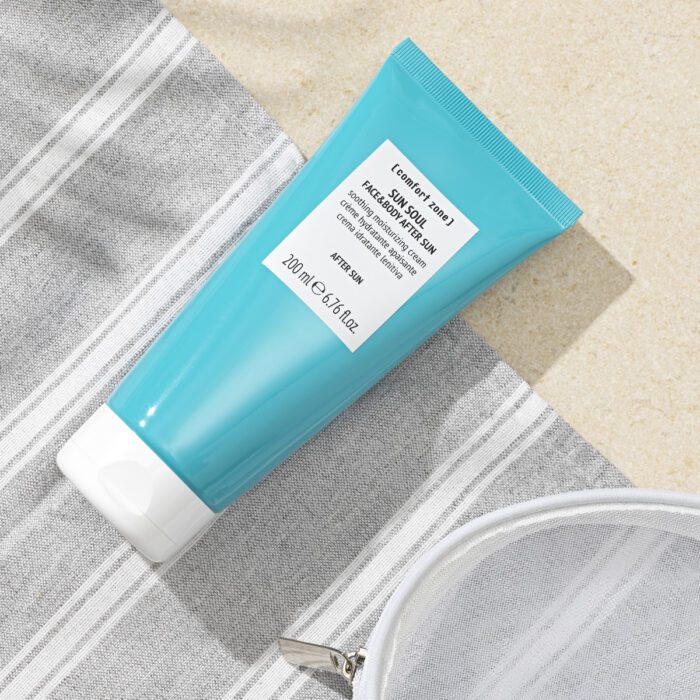 Das After Sun Produkt in der Tube für Gesicht und Körper von der Marke comfort zone